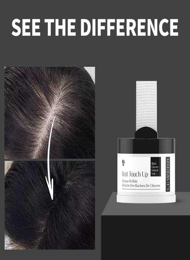 LEWEDO Hairline Powder 24H Stain-Proof, Root Touch Up Hair Color for Gray Coverage,Bald Spot Concealing Hair Shadow Powder for Women & Men,Natural-Looking (Dark Brown) - Image 5